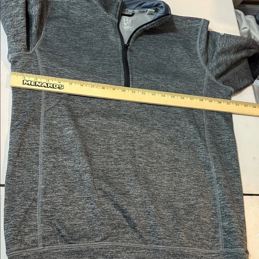 Adidas ClimaWarm 1/4 Zip Fleece Lined Pullover Mens‎ Size Medium Team Issue Grey